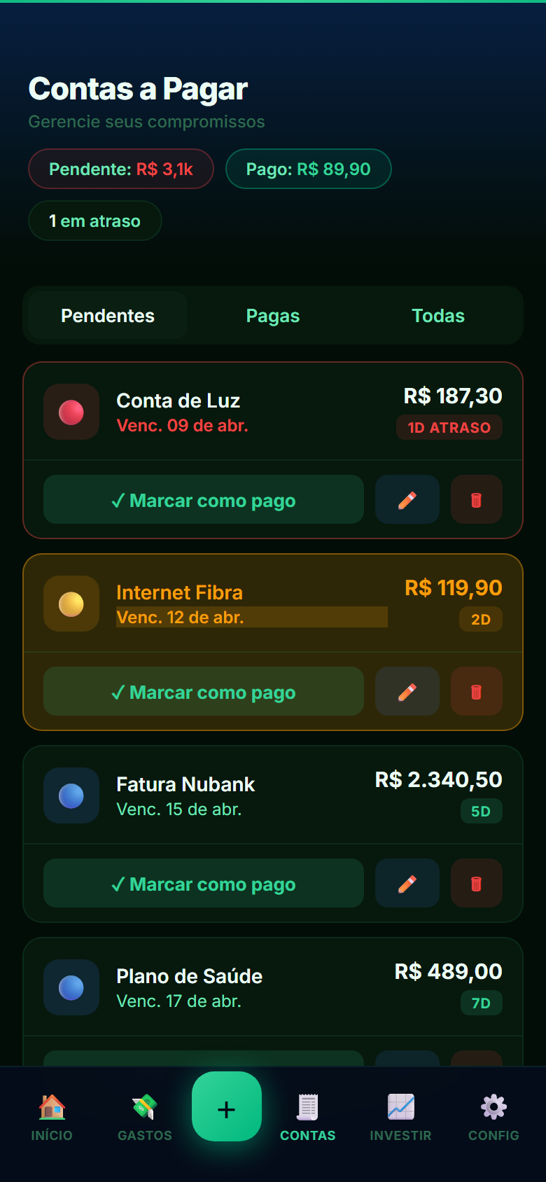 Contas a pagar